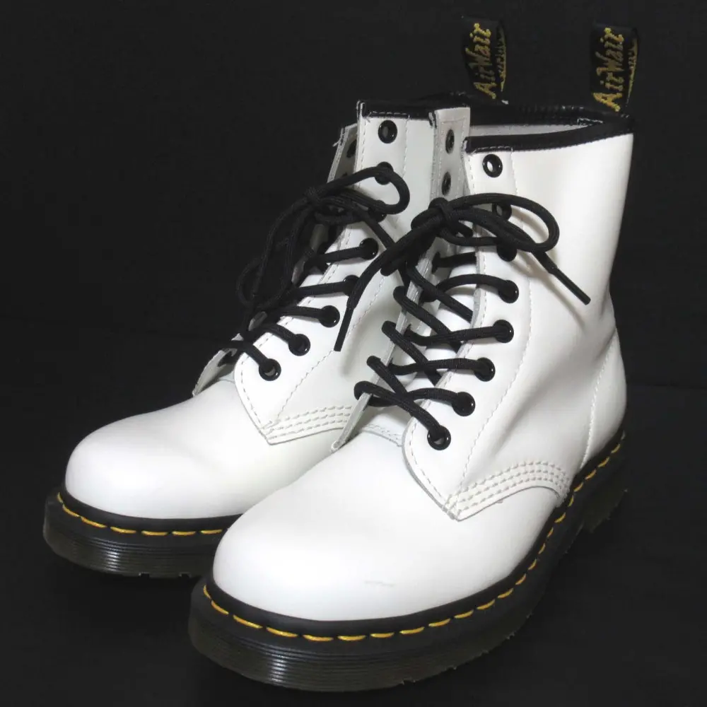 Dr.Martens ドクターマーチン 1460 スムースレザー 8ホール レースアップ ショートブーツ 11822100 UK4 23cm ホワイト