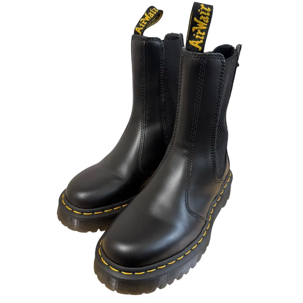Dr. Martens ドクターマーチン 2976 HI BEX W/ZIP レザー チェルシーブーツ サイドゴアブーツ UK3 22cm相当 ブラック