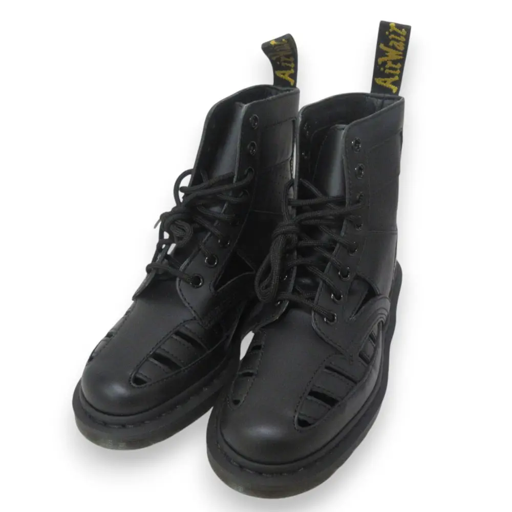 Dr. Martens ドクターマーチン レザー 8ホールブーツ レースアップ ブーツサンダル AW006 1460 UK4 約23cm ブラック
