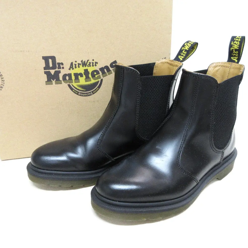 Dr Martens ドクターマーチン CHELSEA BOOT チェルシーブーツ ブラックスムース サイドゴア ショートブーツ 10297001 ブラック