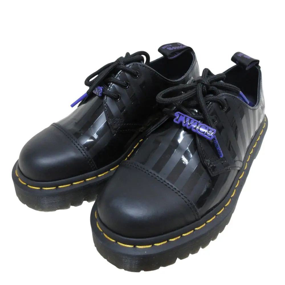 Dr. Martens WEDNESDAY ドクターマーチン×ウェンズデー PLATFORM SHOES 3ホール シューズ 1461 EU37 23.5cm相当 ブラック