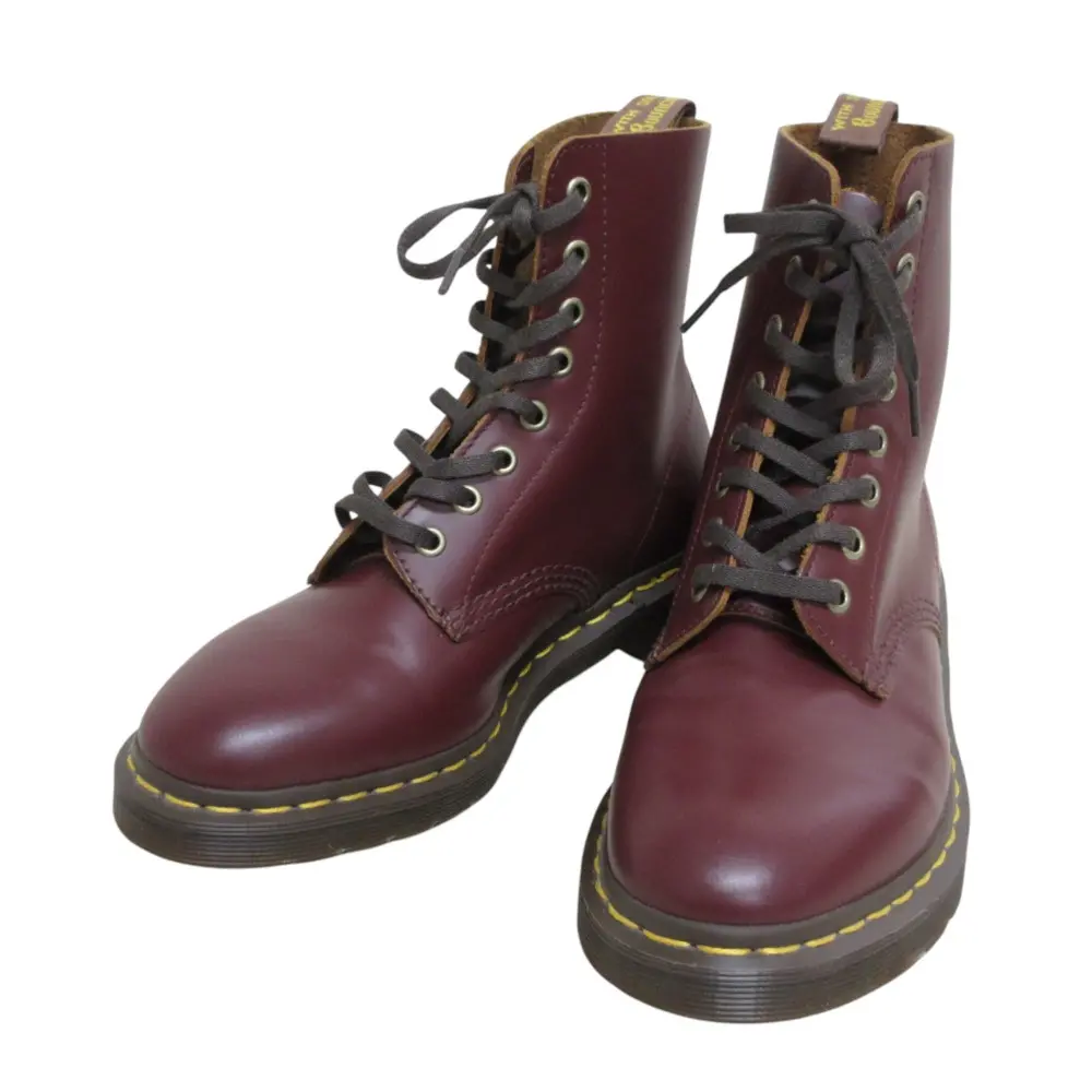 Dr.Martens ドクターマーチン PASCAL 8ホール レースアップ ショートブーツ サイズUK5 約24.0cm レッドブラウン