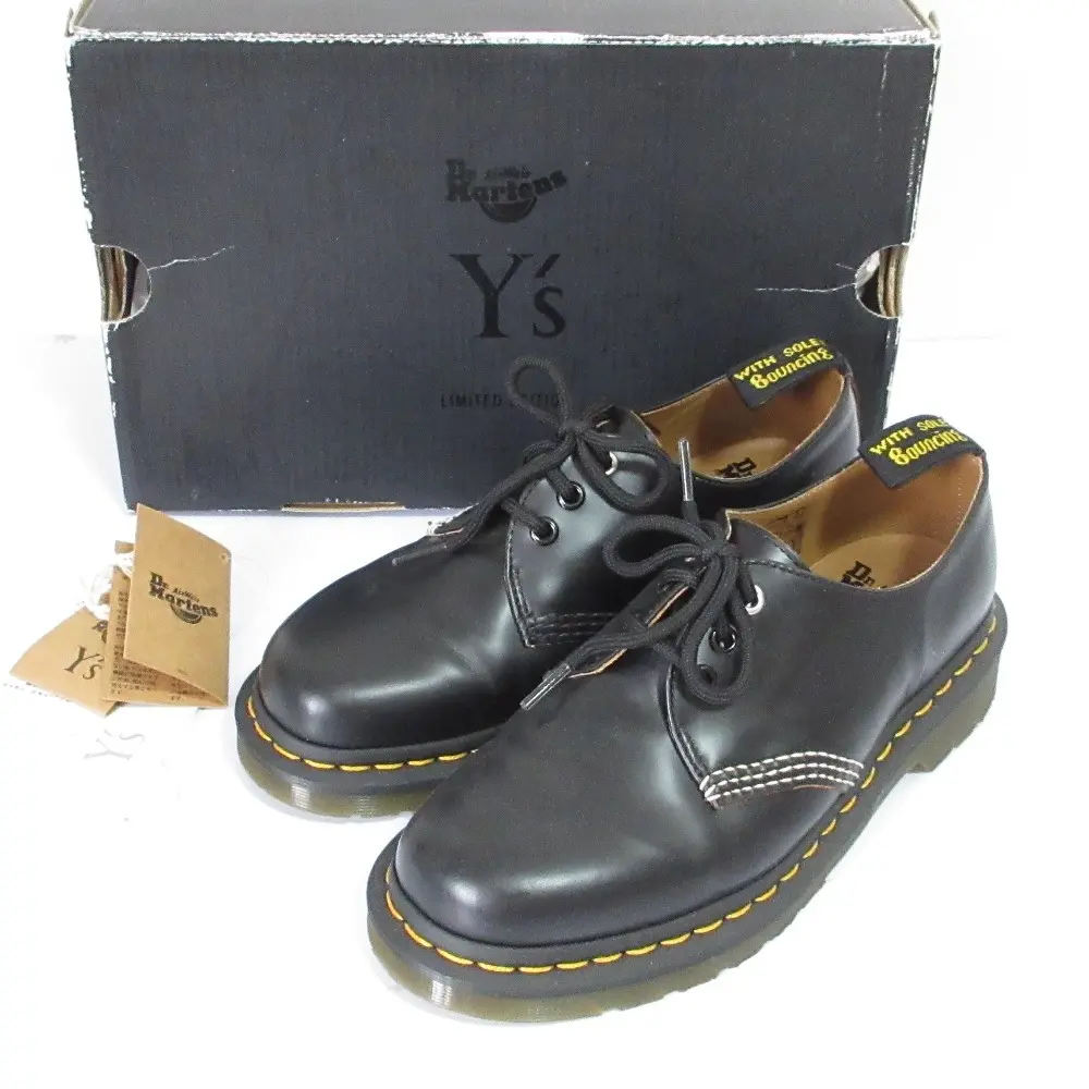 Dr.Martens ドクターマーチン FOR Y's Polley 1461 SLIP 3EYE シューズ 24770001 UK5 24cm相当 ブラック