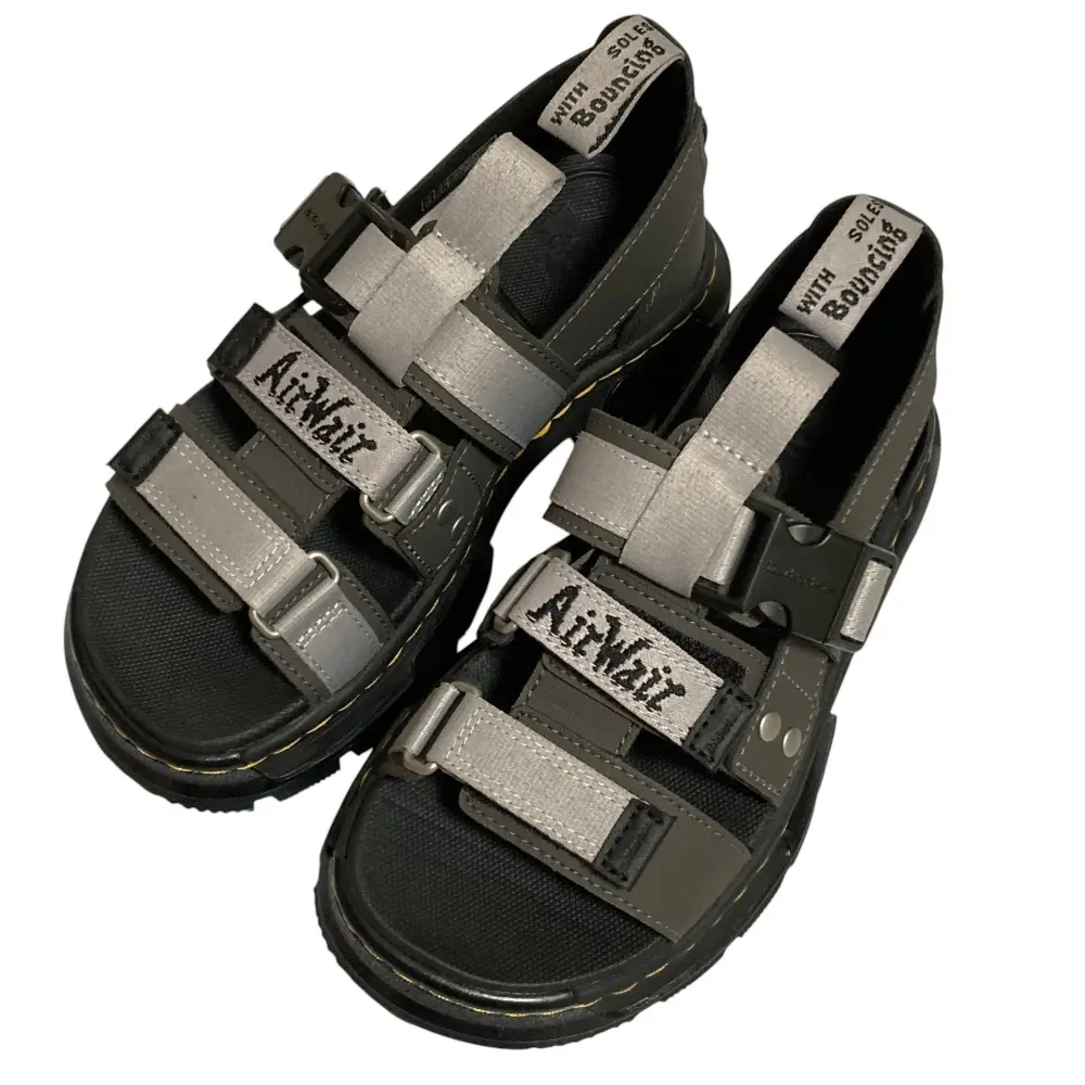 DR.MARTENS ドクターマーチン PEARSON II ベルクロ サンダル 40667020 UK3 22cm ブラック グレー