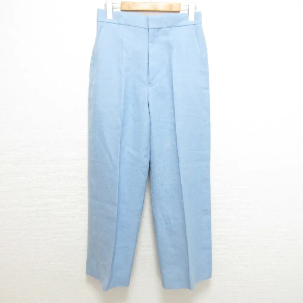 Drawer ドゥロワー ナナコ織 リネン ストレートパンツ 6514-236-1293 サイズ36 ライトブルーの買取実績【2024年9月買取】