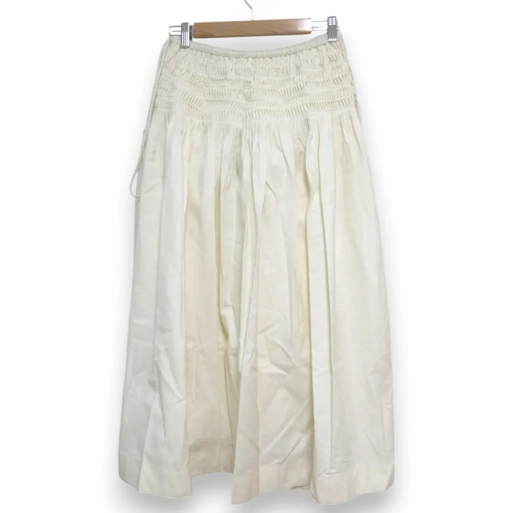 22AW DRAWER ドゥロワー ウエストギャザースーパータックスカート イージースカート 6524-299-1663 F オフホワイト