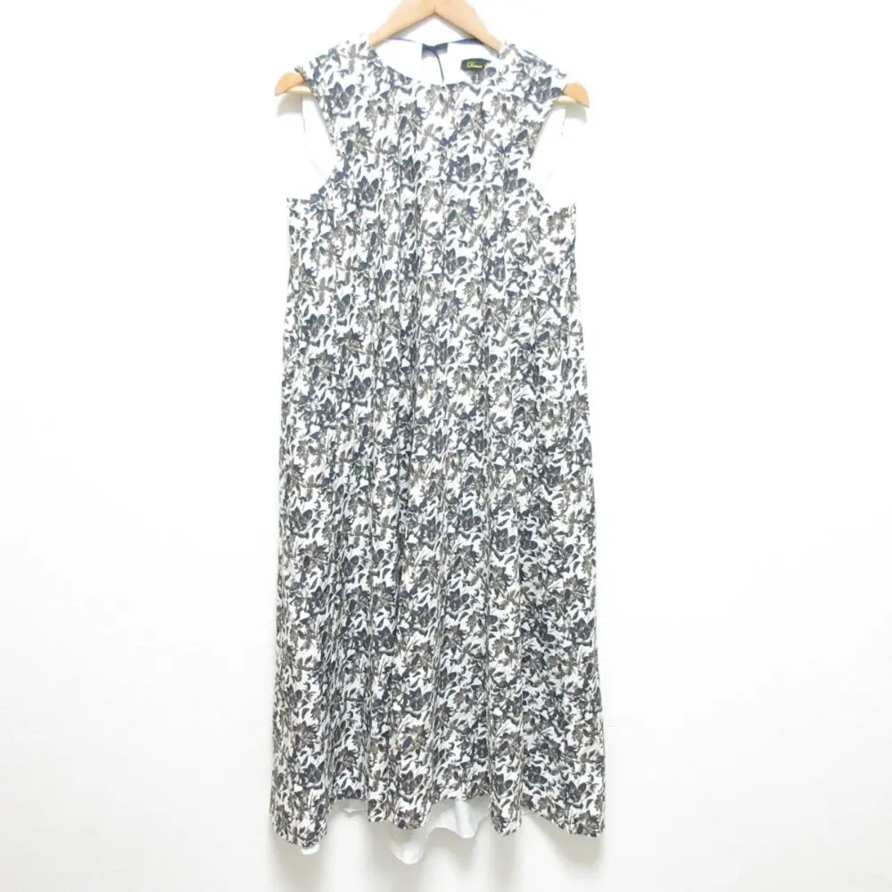 Drawer ドゥロワー フラワー プリント Aライン マキシ丈ワンピース 6526-234-1290 サイズ36 マルチカラー