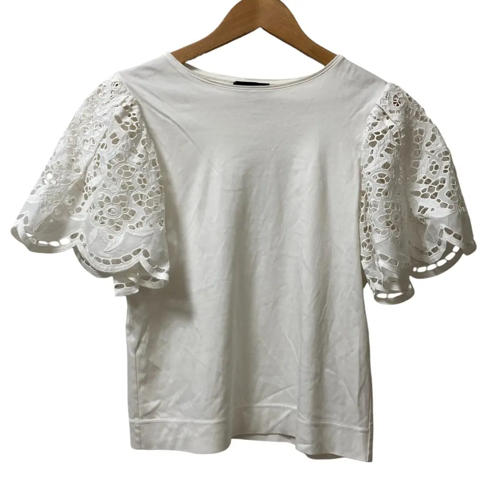 Drawer ドゥロワー コットンレースクルーネックトップス Tシャツ 6517-206-0642 ホワイトの買取実績【2025年3月買取】