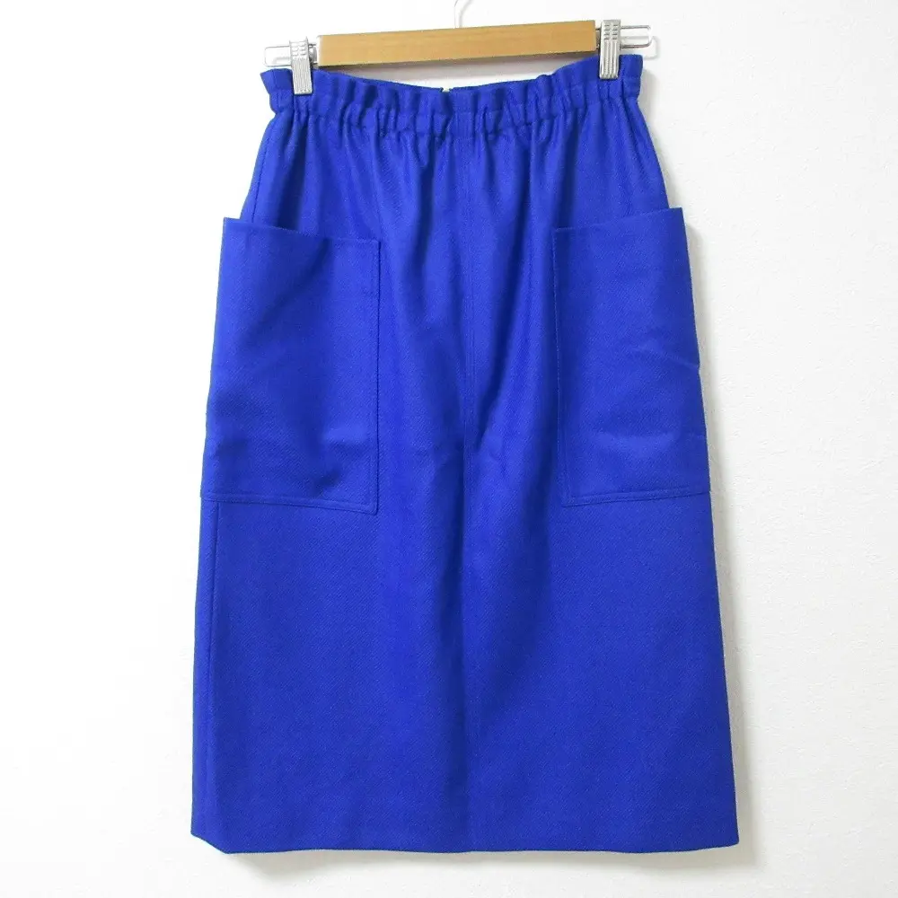 DRAWER ドゥロワー ティアード シルクブレンド フリンジ ひざ丈 ラップ