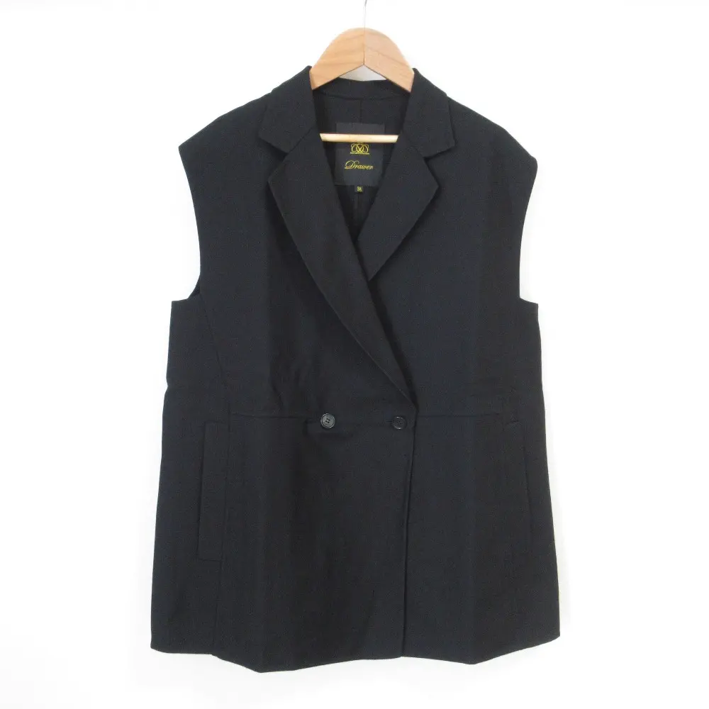 Drawer ドゥロワー カシミヤ シルク ロングスリーブ 長袖 フロント