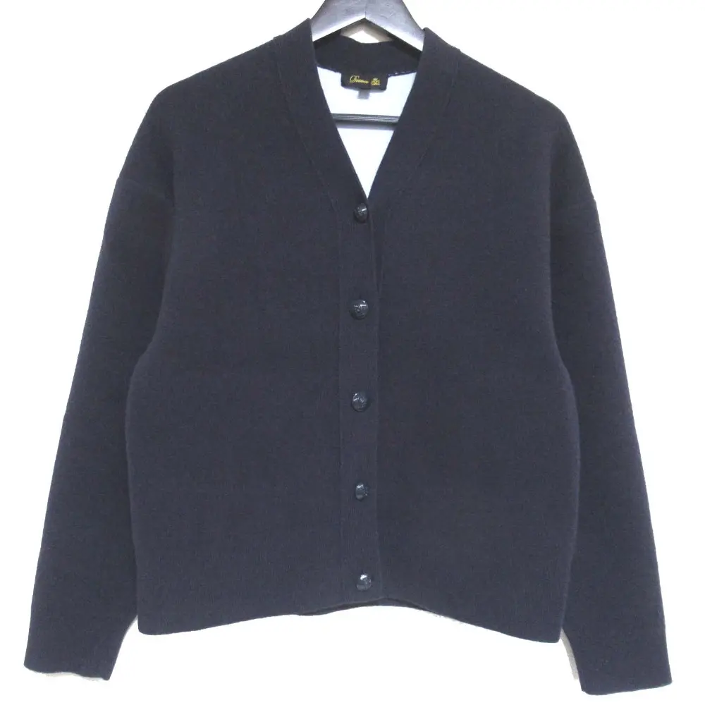 Drawer ドゥロワー カシミヤ シルク ロングスリーブ 長袖 フロント