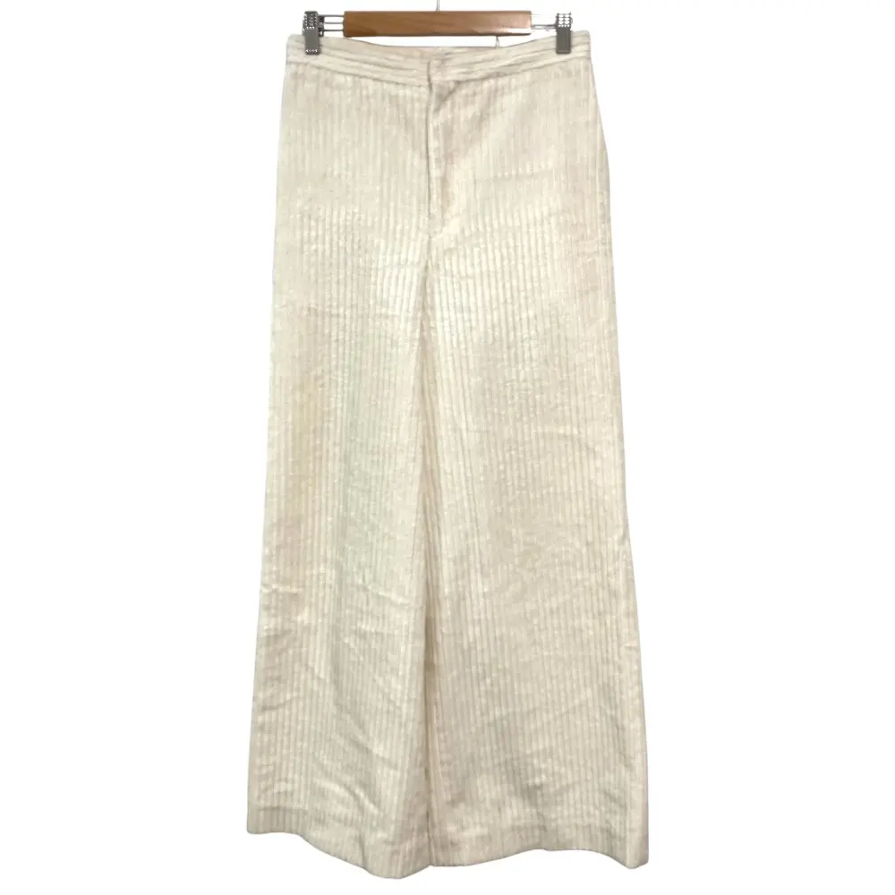 DRAWER ドゥロワー 太畝コーデュロイ ワイドパンツ 6514-236-1047 ホワイト