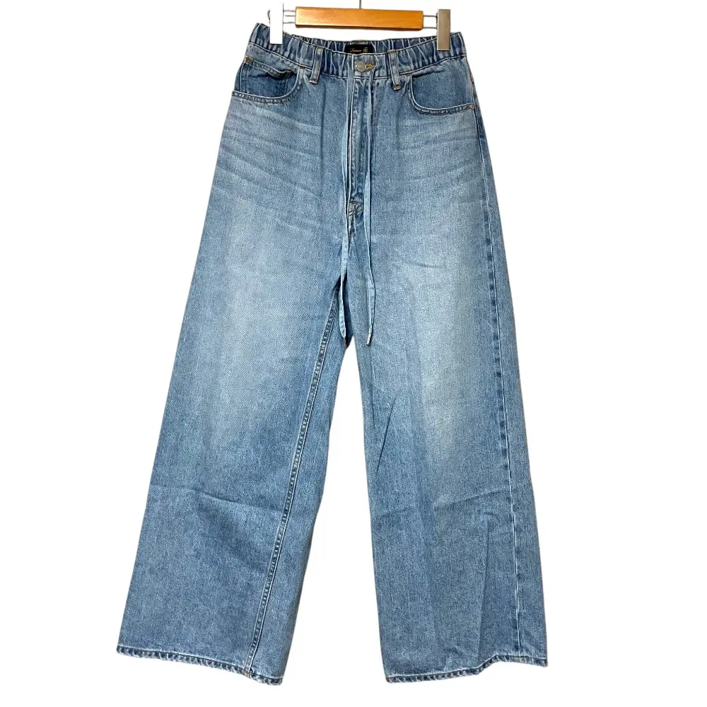 Drawer ドゥロワー ブリーチデニム5Pドロストパンツ 6514-299-1389 サイズ34 ブルー