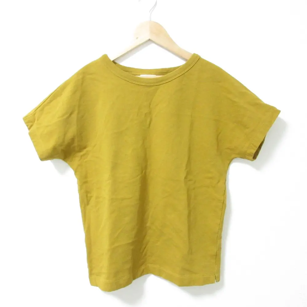 DRIES VAN NOTEN ドリスヴァンノッテン クルーネック ショートスリーブ スウェット カットソー プルオーバー XS マスタード