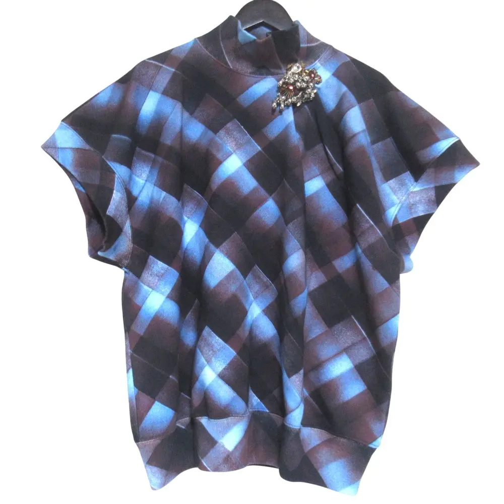 25AW DRIES VAN NOTEN ドリスヴァンノッテン ビジュー装飾 チェック柄 スウェットシャツ トレーナー XSサイズ マルチカラーの買取実績【2026年1月買取】
