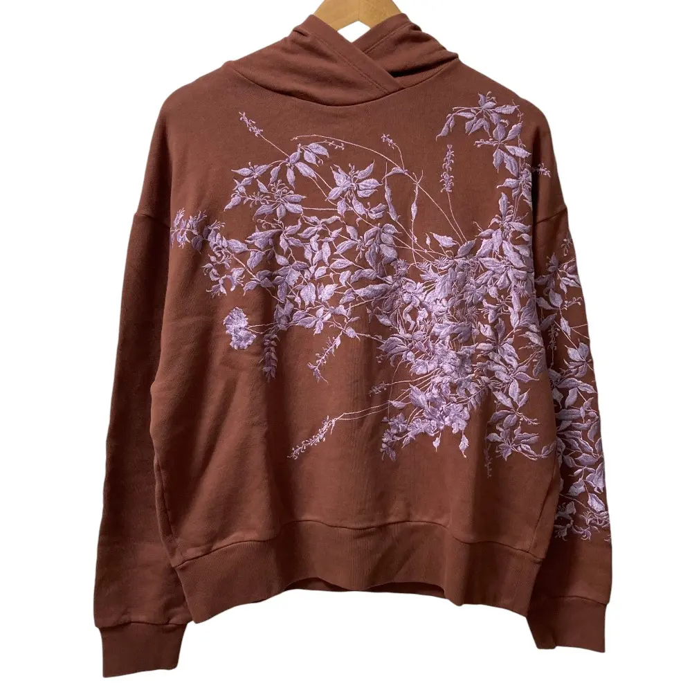 DRIES VAN NOTEN ドリスヴァンノッテン フラワーエンブロイダリー スウェットパーカー サイズXS ブラウン×パープルの買取実績【2026年5月買取】