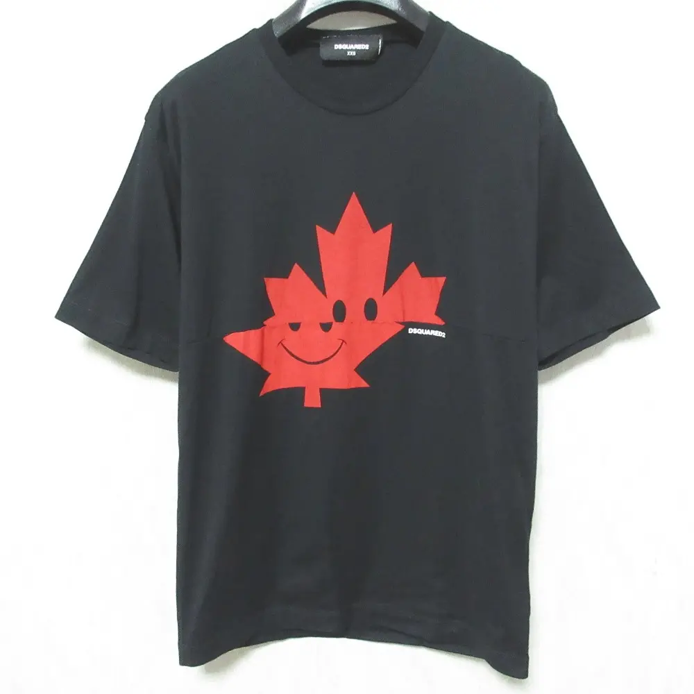 DSQUARED2 ディースクエアード New Diana Fit スマイリングメイプル プリント 半袖 クルーネック Tシャツ カットソー XXS ブラックの買取実績【2024年8月買取】