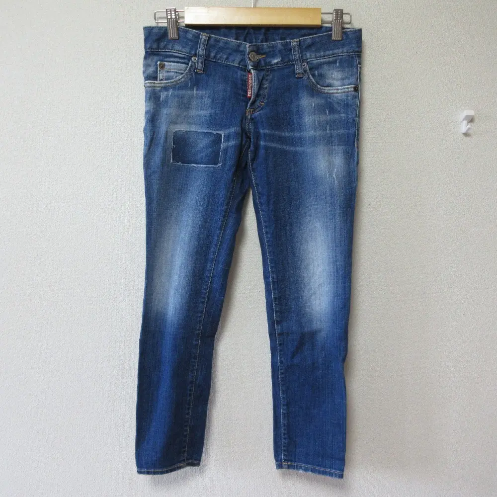 DSQUARED2 ディースクエアード pat jean ストレッチ ダメージ加工 テーパード ジーンズ デニムパンツ 36 インディゴ