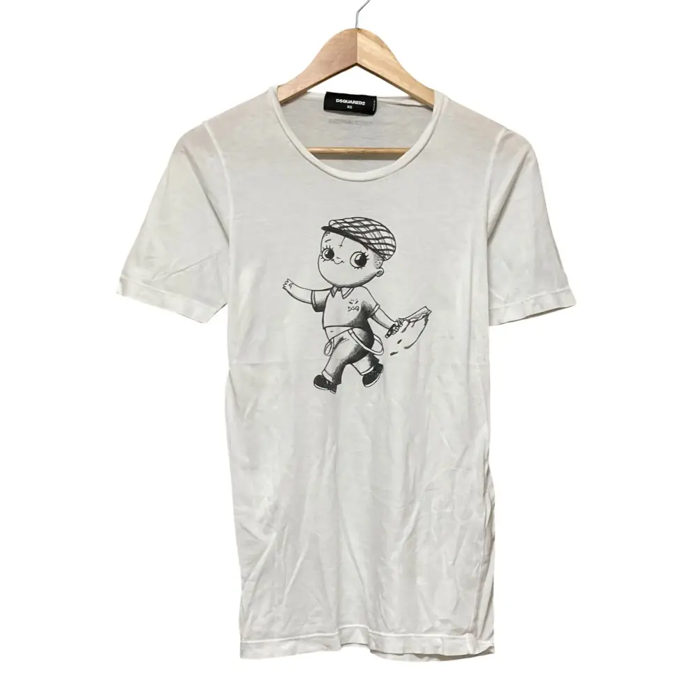 DSQUARED2 ディースクエアード プリントTシャツ XS ホワイト