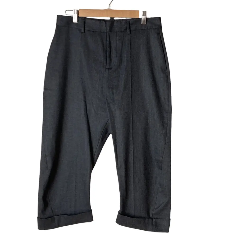 DSQUARED2 ディースクエアード ウール サルエルクロップドパンツ 36 グレー