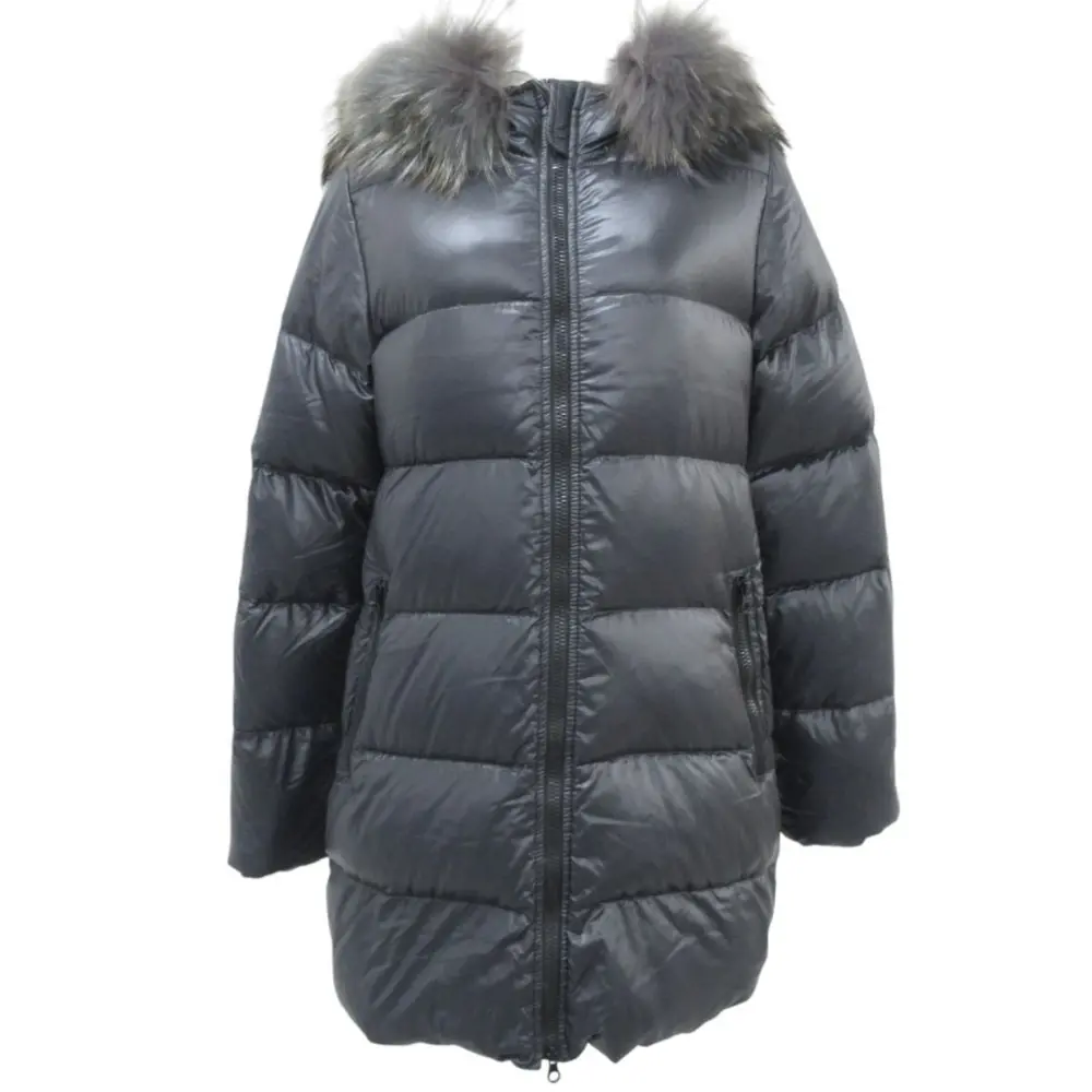 DUVETICA デュべティカ Kappa フィンラクーンファー ダウンコート ダウンジャケット 40 ブラック