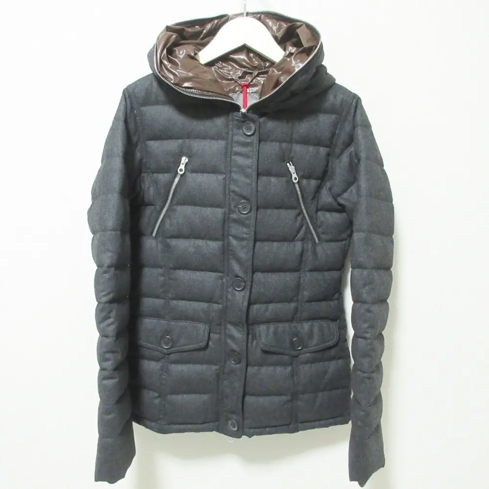 DUVETICA デュベティカ FILLI カシミヤブレンド ウールダウンジャケット 42 チャコールグレー