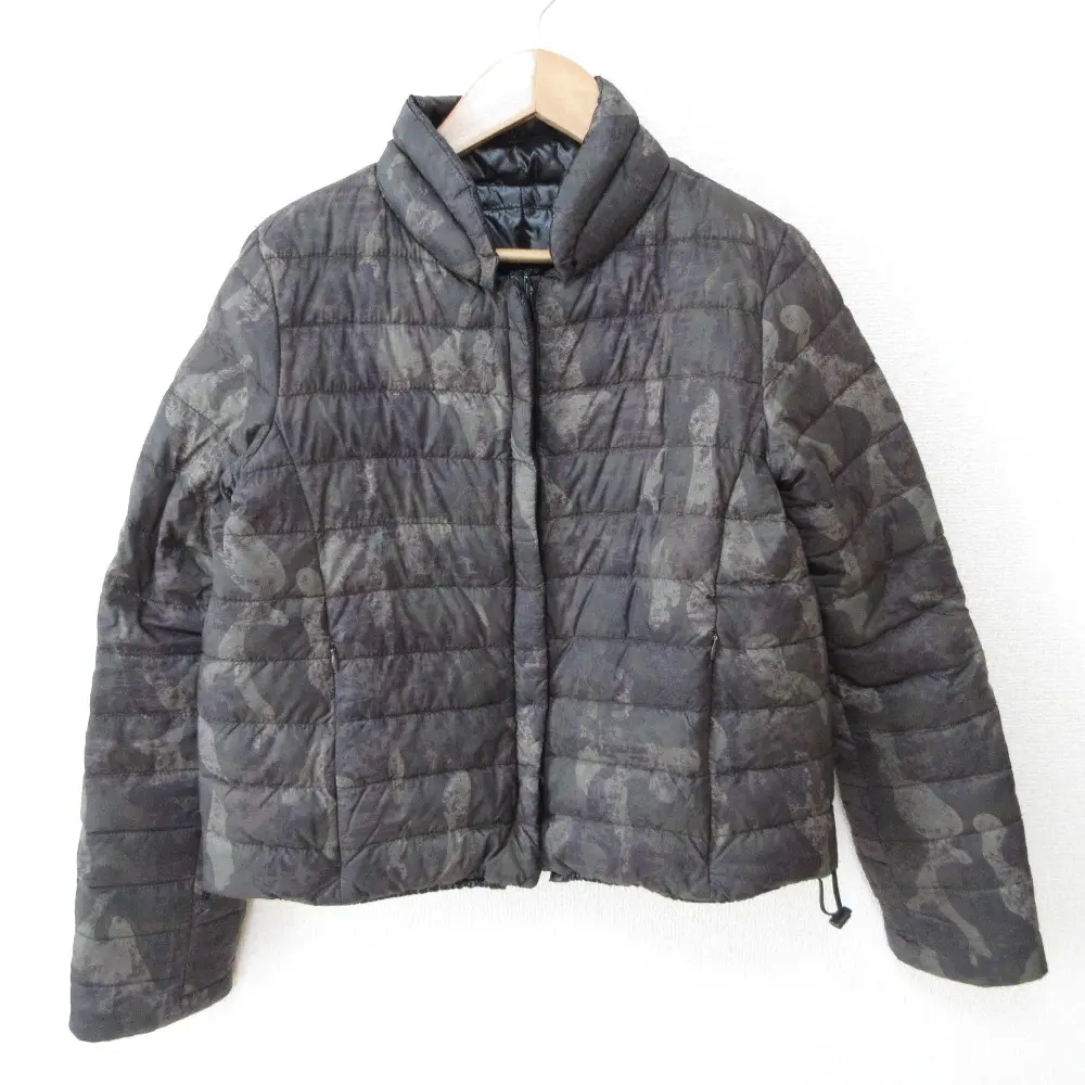 DUVETICA デュベティカ DEIONE-ERRE カモフラ 迷彩柄 リバーシブル ダウンジャケット ブルゾン 40 カーキ×ブラック