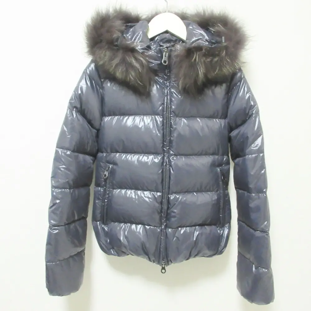 DUVETICA デュベティカ ADHARA フーディー ナイロン ダウンジャケット ブルゾン 40 グレー