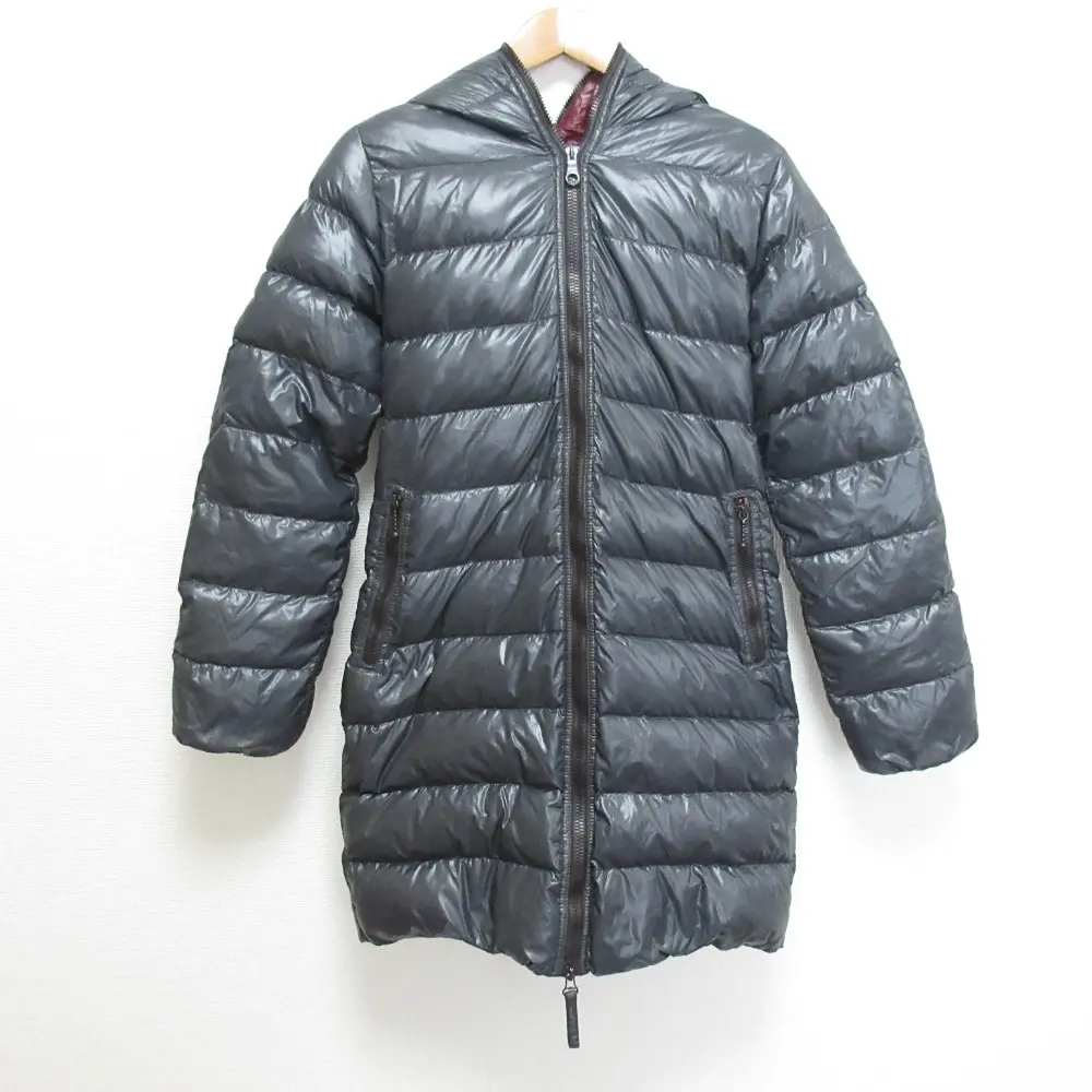 DUVETICA デュベティカ ACE ナイロン フーデッド ダウンコート サイズ40 グレー