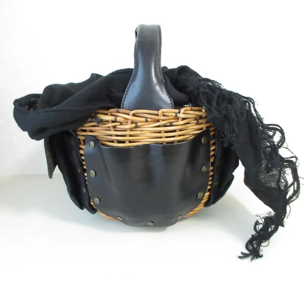 eb.a.gos エバゴス 20周年 レザーワンハンドル かごバッグ