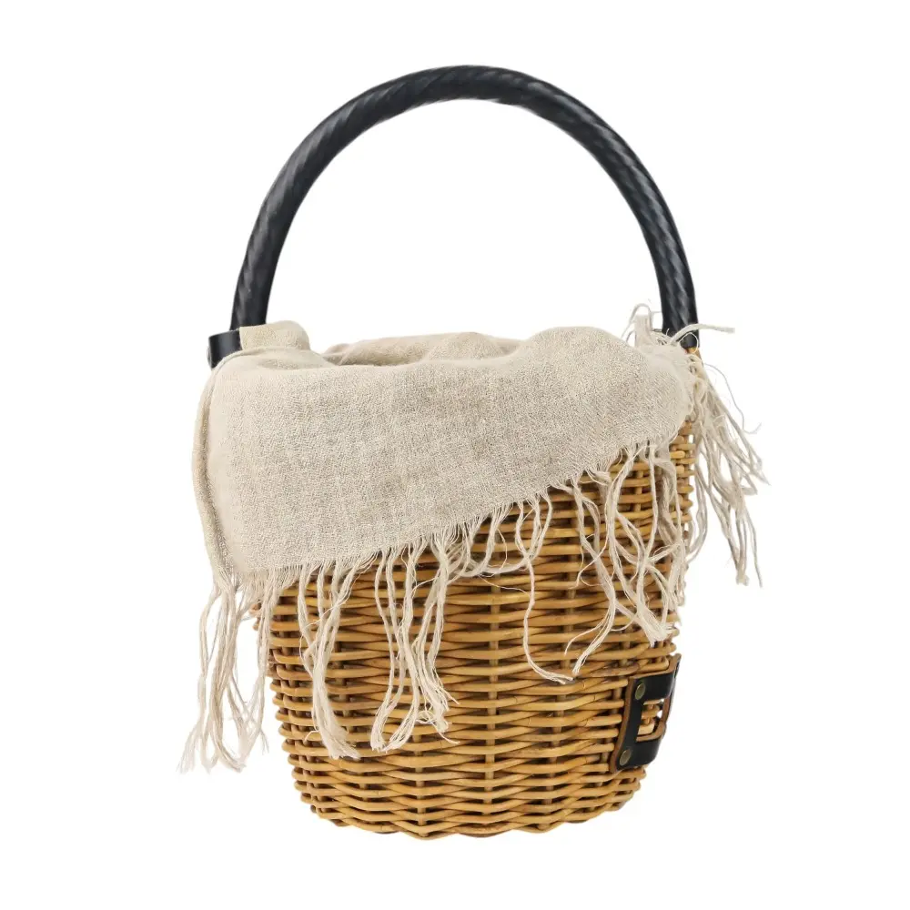 eb.a.gos エバゴス 20周年 レザーワンハンドル かごバッグ