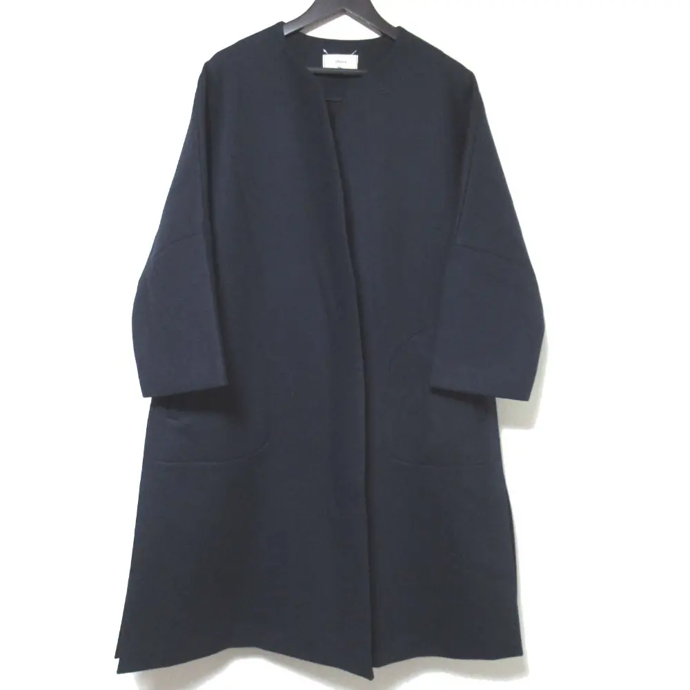 ebure エブール ウール ボンディング チェスターコート 3210200184