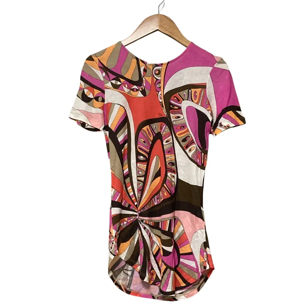 EMILIO PUCCI エミリオプッチ バックジップ ブラウス カットソー サイズ34 ピンク