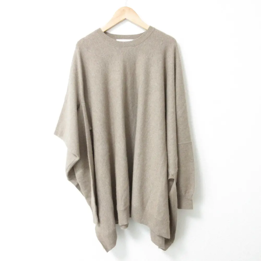 ENFOLD エンフォルド アシンメケーププルオーバー ラクーンブレンド