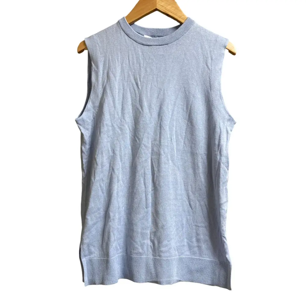 ENFOLD エンフォルド ノースリーブ ニットカットソー サイズ36 ブルー