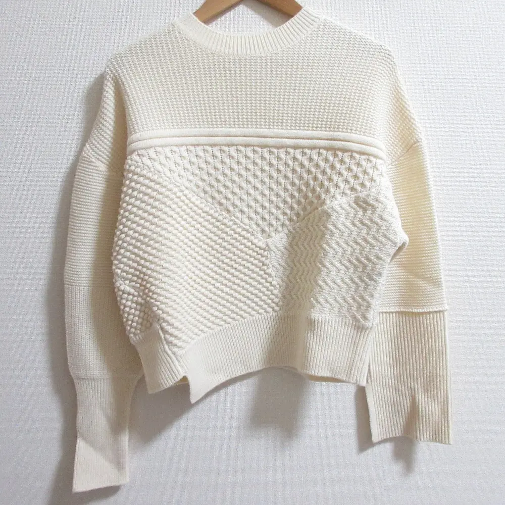 ENFOLD エンフォルド アシンメケーププルオーバー ラクーンブレンド