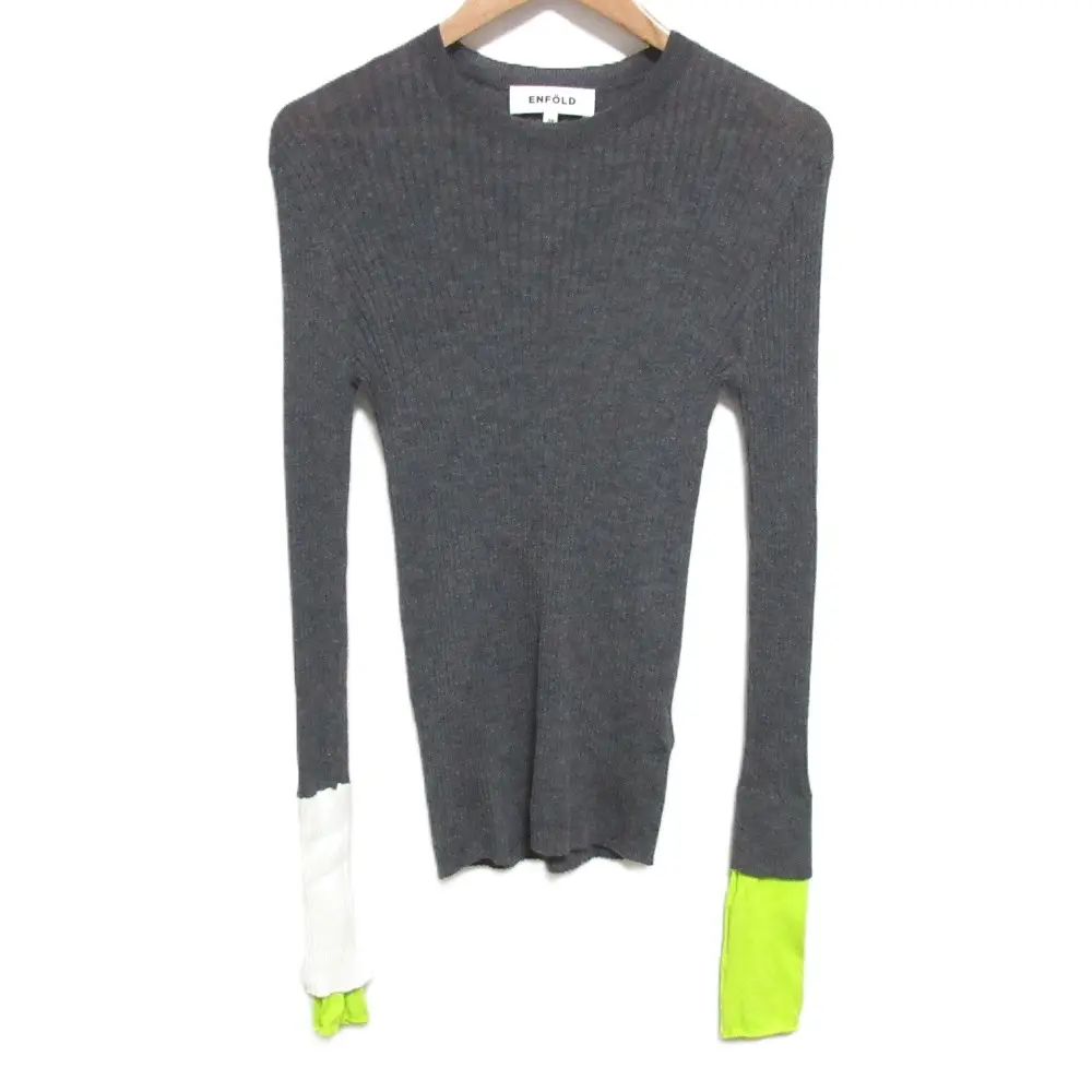 ENFOLD エンフォルド アシンメケーププルオーバー ラクーンブレンド