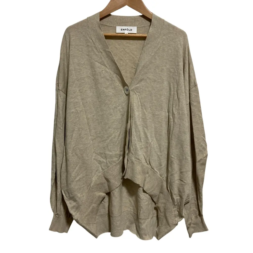 ENFOLD エンフォルド シルクブレンド ハイゲージニットカーディガン 38
