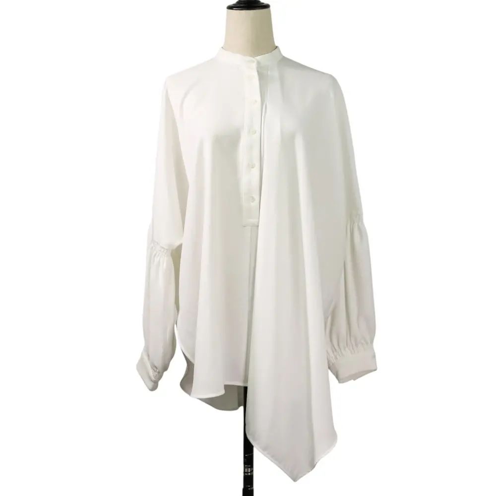 23SS ENFOLD エンフォルド ビッグシルエットプルオーバー ブラウス シャツ 300GS230-2210 サイズ38 ホワイト