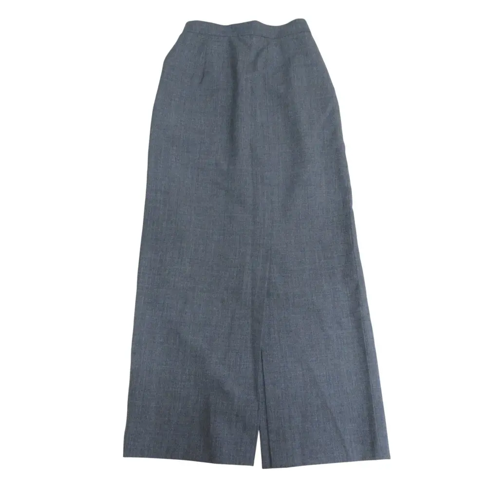 24SS ENFOLD エンフォルド スリット ウール  タイト ロングスカート 38 グレー