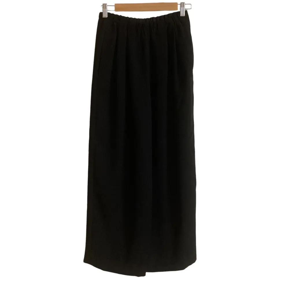 23AW ENFOLD エンフォルド STRAIGHT-WIDE PANTS ストレート ワイドパンツ スラックス 300GA231-1100 サイズ36 ブラック