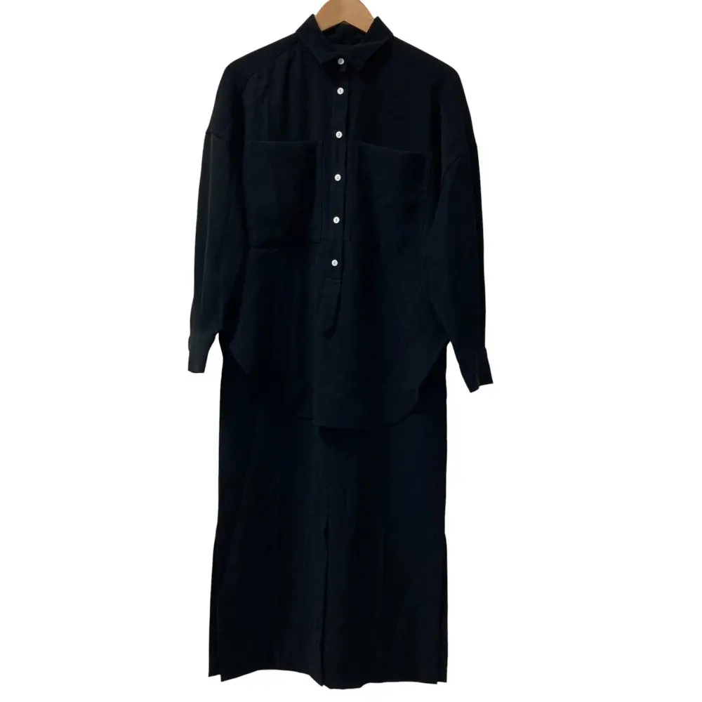 24AW ENFOLD エンフォルド SET‐UP DRESS ロングワンピース 36 ブラック