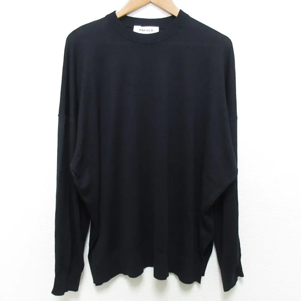 25SS ENFOLD エンフォルド CYCLE PULLOVER ニット 300IS270-0791 サイズ38 ダークネイビー