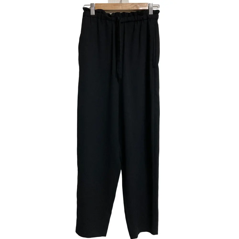 23SS ENFOLD エンフォルド FULL ELASTIC TROUSERS フルエラスティックトラウザーズパンツ サイズ38 ブラック