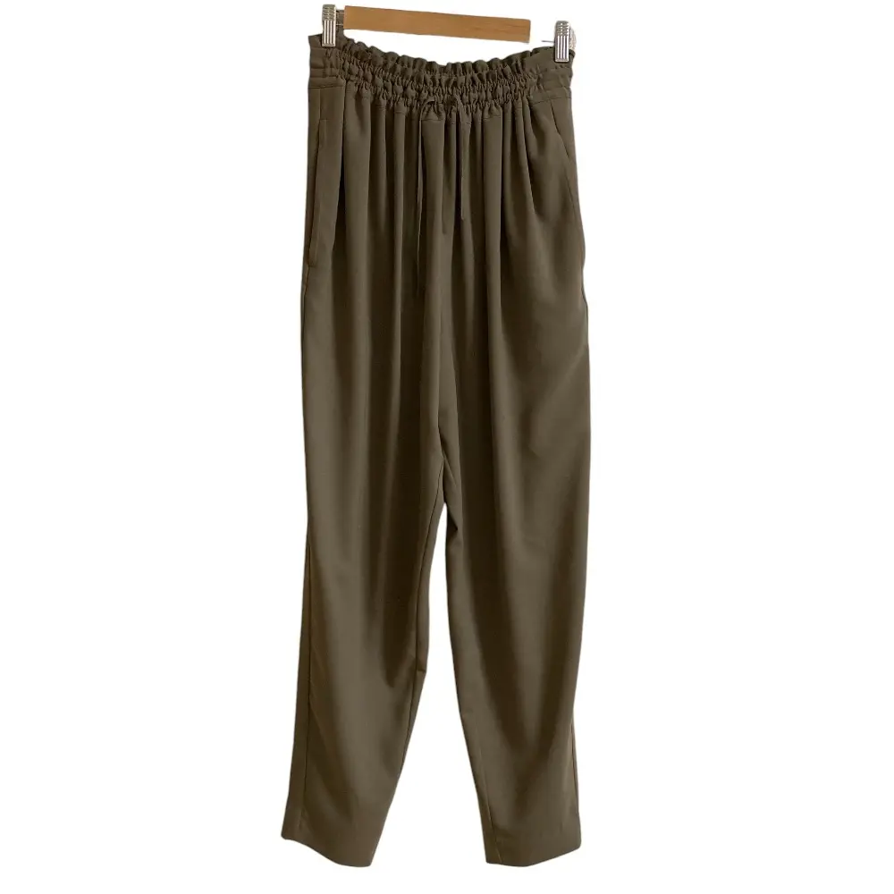 23SS ENFOLD エンフォルド FULL ELASTIC TROUSERS フルエラスティックパンツ サイズ38 モカ