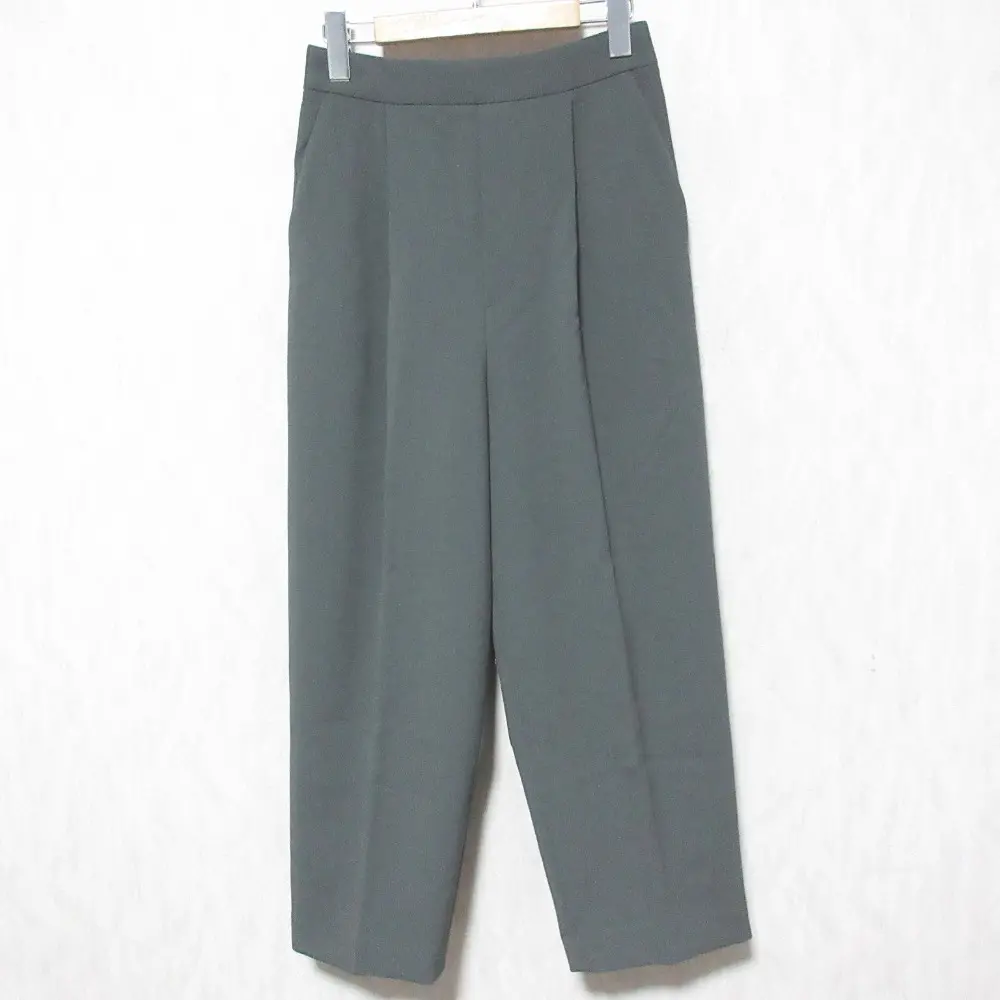 ENFOLD エンフォルド ダブルクロスゴムクロップドパンツ 300DA631-1830 38 グレー