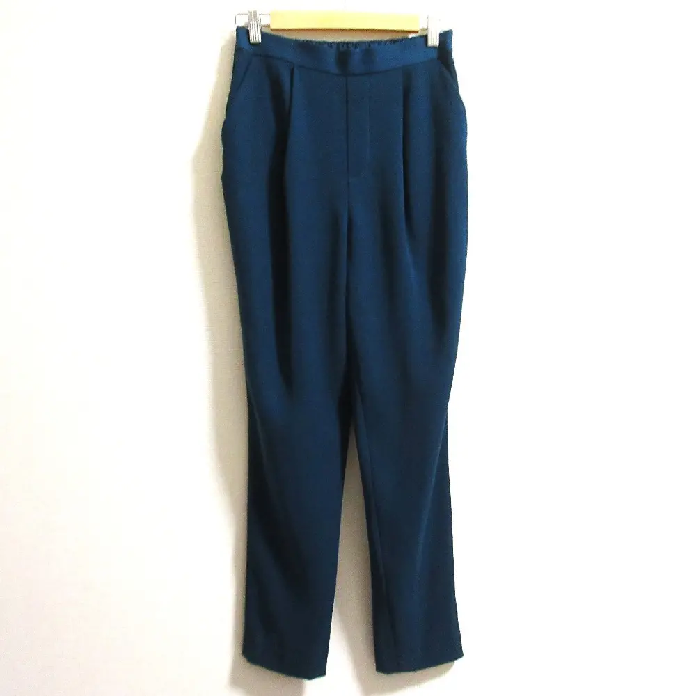 ENFOLD エンフォルド PEツイルゴムジョッパーズパンツ スラックス 300CA631-1800 サイズ38 ターコイズブルー