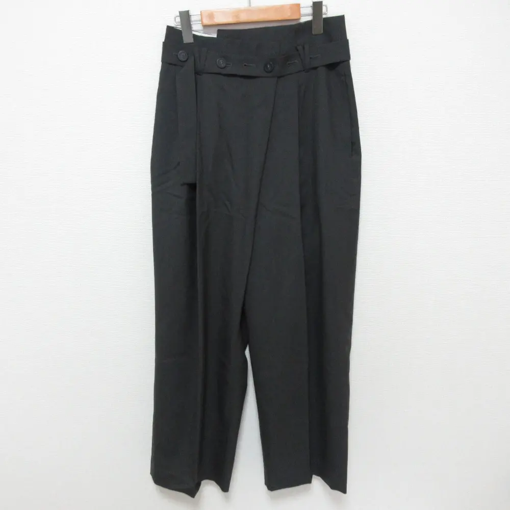ENFOLD エンフォルド ベルテッド ワンドパンツ サイズ38 グレー