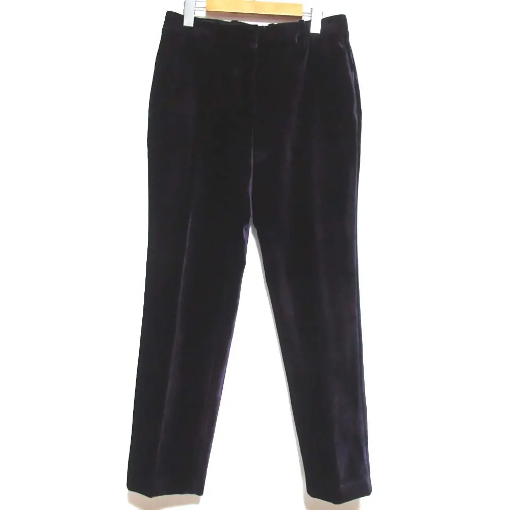 22AW ERMANNO SCERVINO エルマノシェルビーノ シルクブレンド ベルベット テーパードパンツ 40サイズ パープルの買取実績【2024年9月買取】