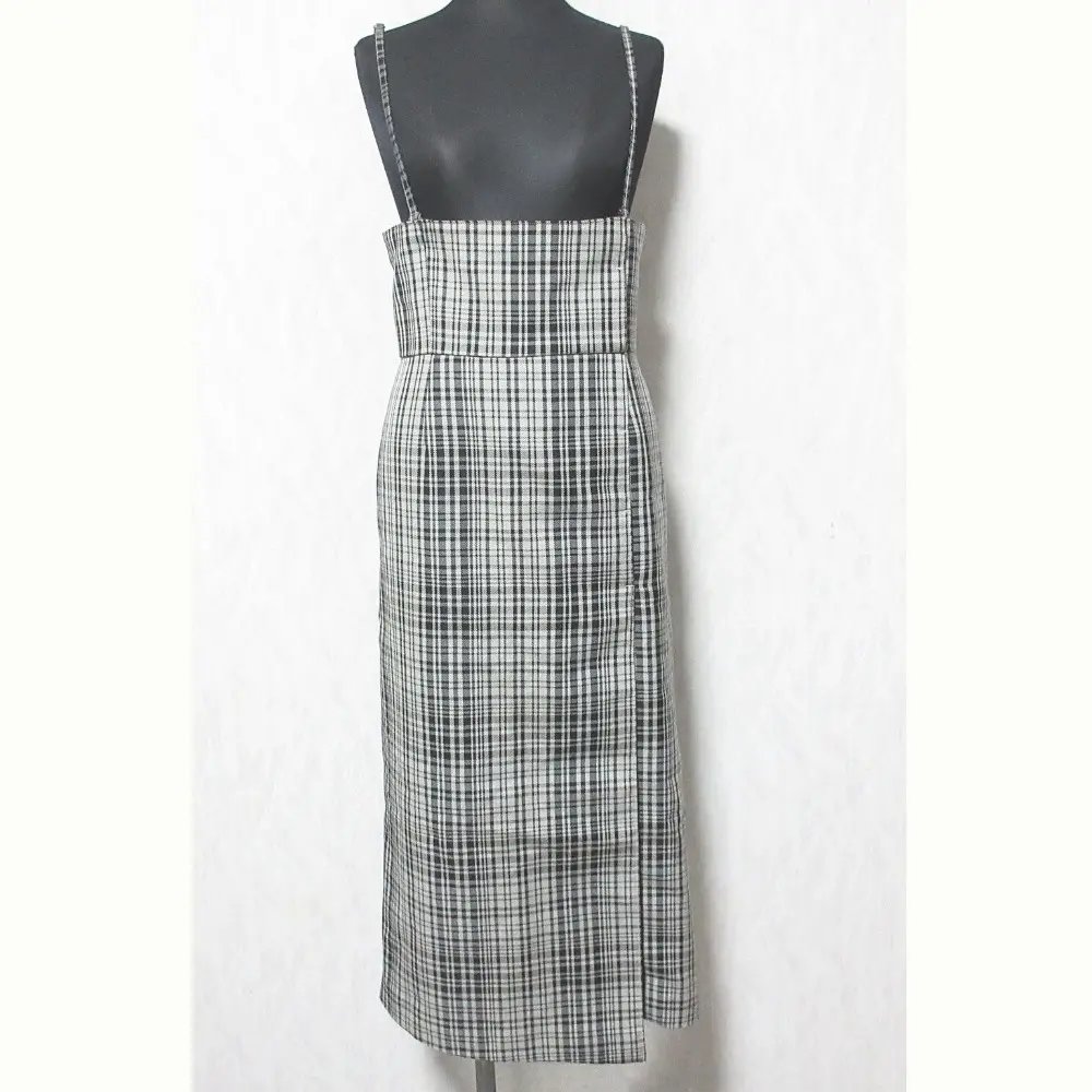 22AW ESTNATION エストネーション ハイウエスト2WAYラップスカート チェック柄 ワンピース 22-109-09-080241 36 グレー
